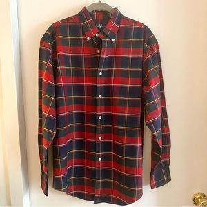 Ralph Lauren plaid long sleeve size 12 button down top.